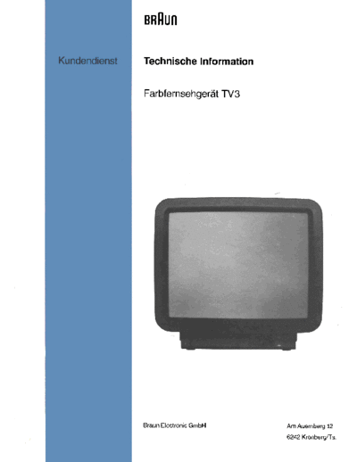 Braun  service manual