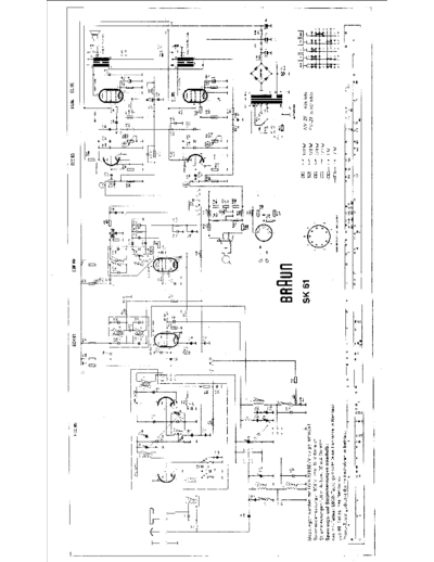 Braun SK 61 schematic