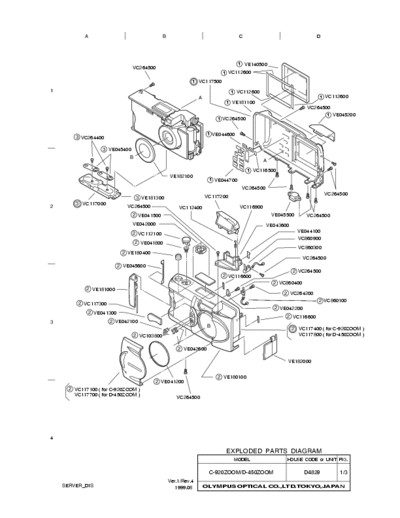 Olympus C-920ZOOMD-450ZOOM service manual