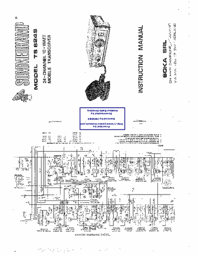 Sommerkamp TS624S Istruction Sommerkamp TS624S