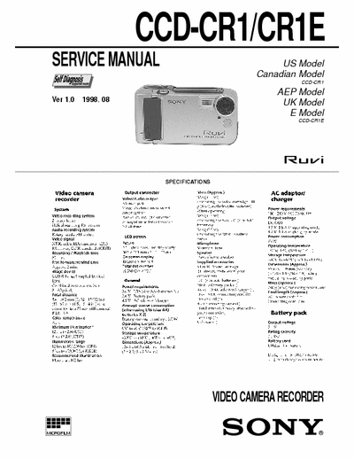 SONY CCD-CR1 CCD-CR1 service manual