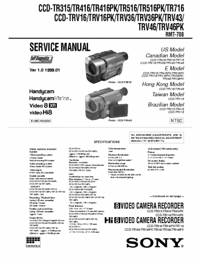 SONY TR315_X TR315_X service manual