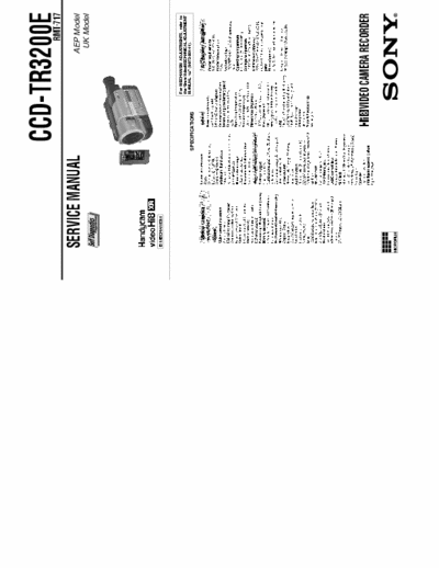 SONY CCD-TR3200E CCD-TR3200E service manual