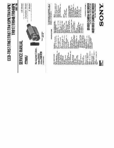 SONY CCD-TR57_X CCD-TR57_X service manual