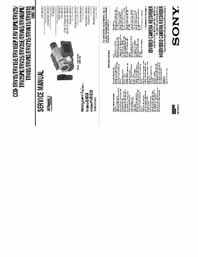 SONY CCD-TRV15_X CCD-TRV15_X service manual