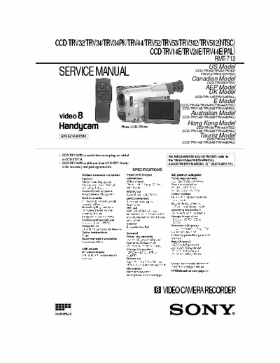 SONY CCD-TRV32_X CCD-TRV32_X service manual