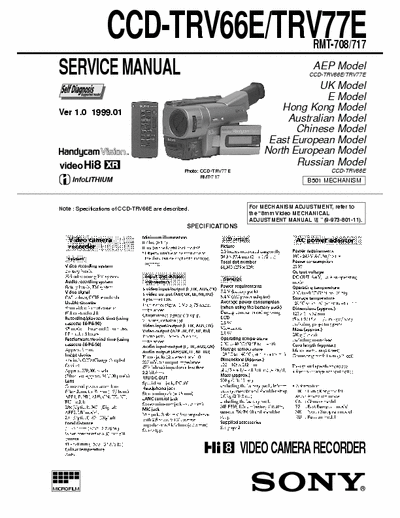 SONY CCD-TRV66E_77E CCD-TRV66E_77E service manual