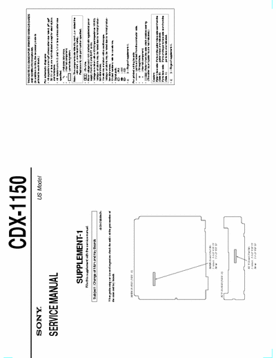 Sony CDX-1150 CDX-1150