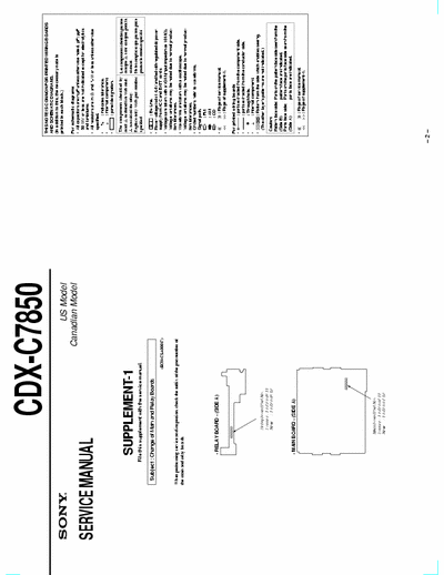 Sony CDX-C7850 CDX-C7850