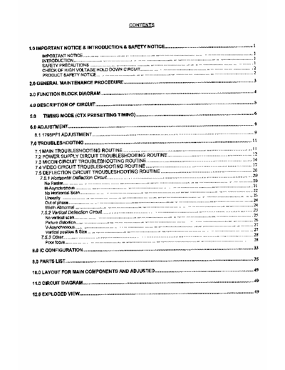 CTX PR711F Service Manual for the CTX PR711F (Chassis 1795PF1, 1795-F25) monitor.