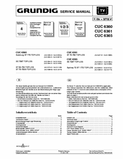 Grundig st770 Service doc Grundig