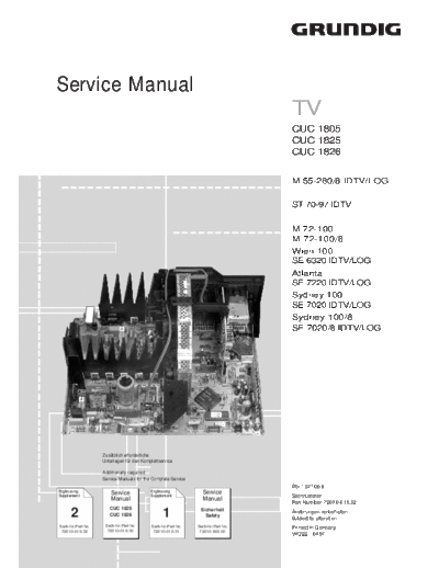 grundig m55-280 servise manual