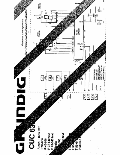 grundig cuc6300 Schematic