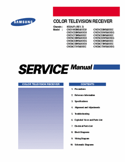 Samsung chassis KS3A service manual