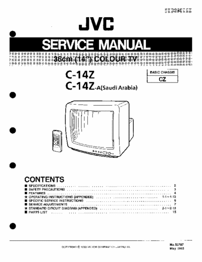 JVC C-14Z, C-21Z Service Manual