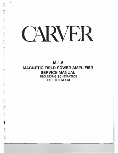 Carver M1.5 power amplifier
