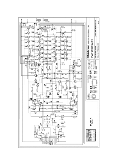 Ciclotron PWP20000-2H pwr amp PWP20000-2H pwr amp