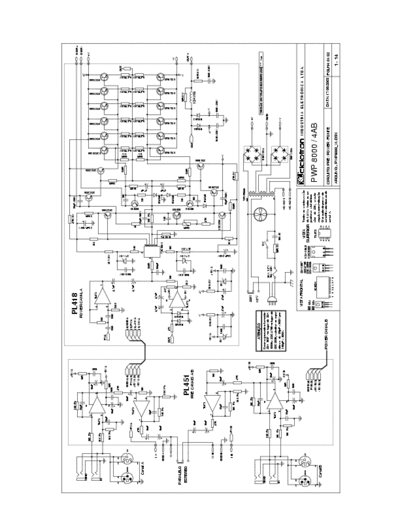 Ciclotron PWP8000-4AB pwr amp PWP8000-4AB pwr amp