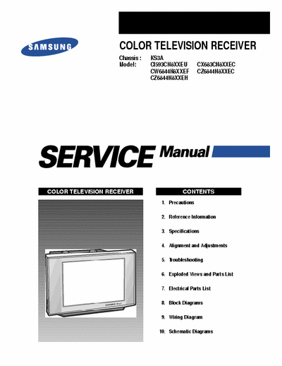 Samsung cw-683cn Chassis: KS3A. Similar to //www.eserviceinfo.com/download.php?fileid=6777