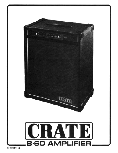 Crate B60 bassguitar combo