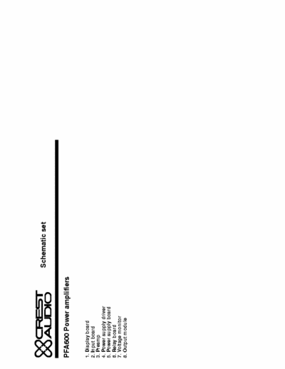 Crest PFA600 power amplifier