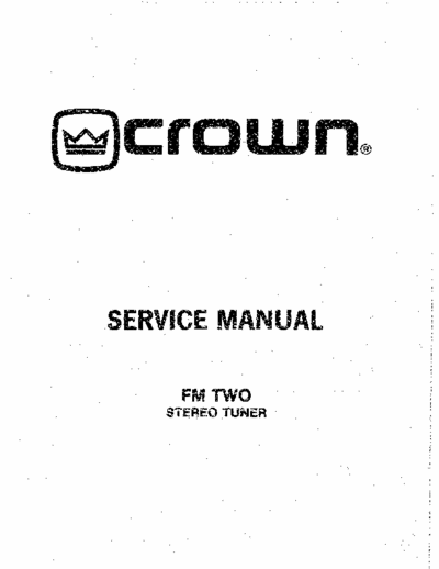 Crown Fm Two tuner