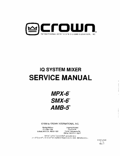 Crown IQ System mixer