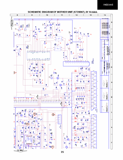  SHARP 70GS-64SD Schematic Diagram