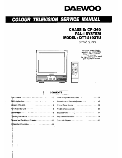 DAEWOO DTT-2193TU Service Manual