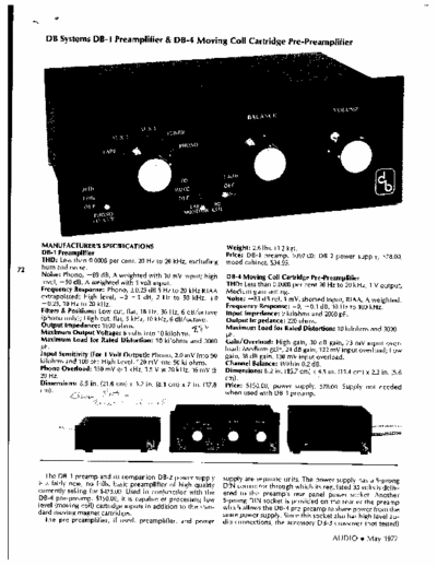 dB Systems DB1 & 4 preamp