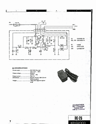 kenwood DC-25 DC-25 Schematic