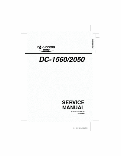 MITA DC-1560_2050SM MITA DC-1560_2050 servicemanual