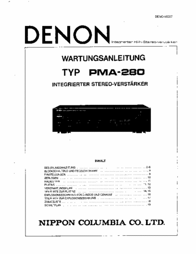 DENON PMA-280 S.M.