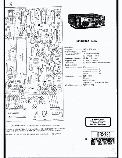 kenwood DFC-230 DFC-230 Schematic