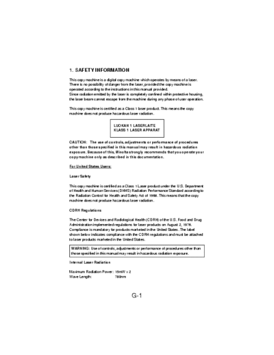 MINOLTA DI520-620 Minolta Di520/620 service manual