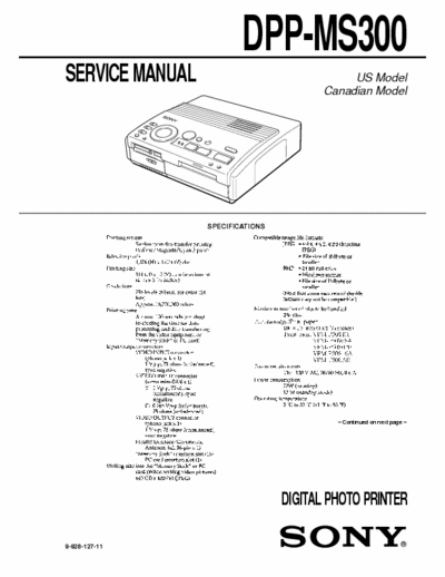 Sony DPP-MS300 Manual Service Digital Photo Printer - (3.379Kb) pag. 15