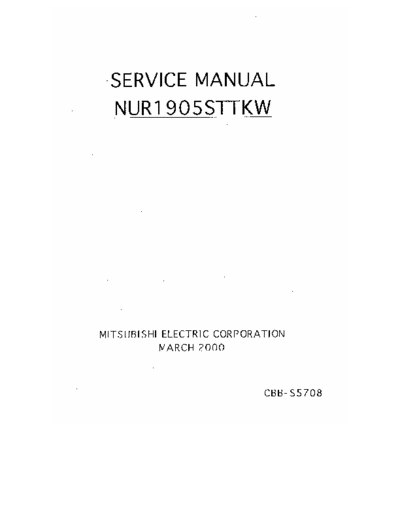 Mitsubishi Diamond Pro 920 Mitsubishi Diamond Pro 920 service manual