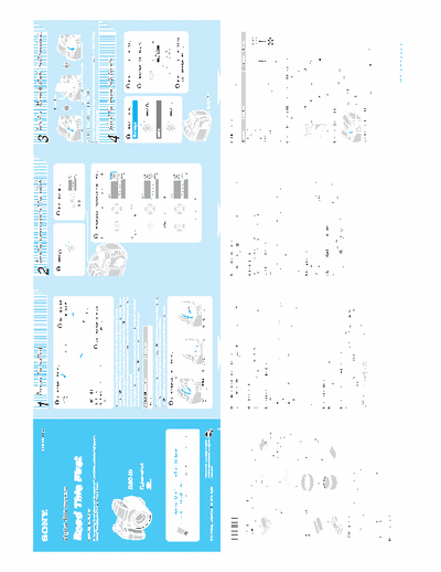 Sony DSC-H1 2 page quick start guide for Sony D-cam DSC-H1