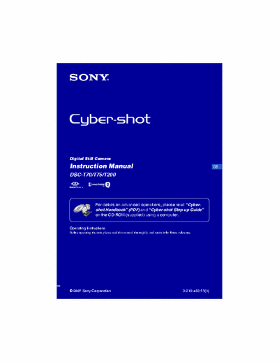 Sony DSC-T70 107 page user