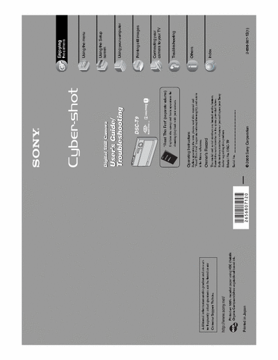 Sony DSC-T9 111 page user