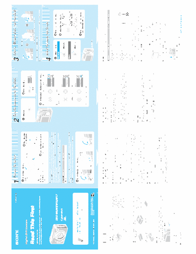 Sony DSC-W5 2 page quick start guide for Sony D-cams DSC-W5, DSC-W7, DSC-W15 & DSC-W17