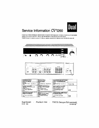 Dual CV1260 integrated amplifier