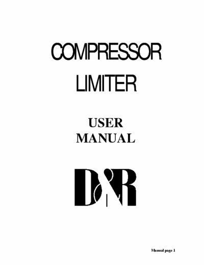 D&R Compressor compressor
