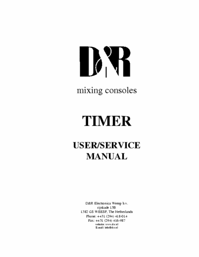 D&R Timer timer