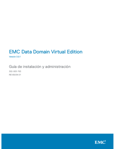 Dell EMC Datadomain 3300 Starter Guide For Datadomain 3300