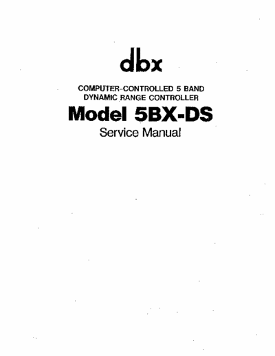 dbx 5BXD dynamic controler
