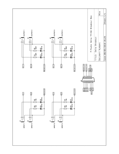 M-Audio Delta 44/66 M-Audio Delta 44 and Delta 66 breakout box schematic