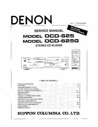 Denon DCD625 cd