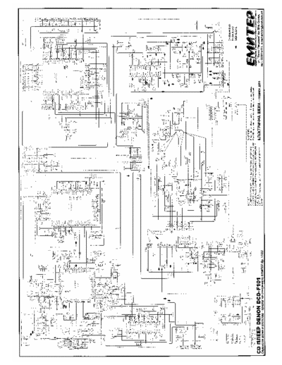 Denon DCD-F101 Schematic of the CD player Denon DCD-F101.