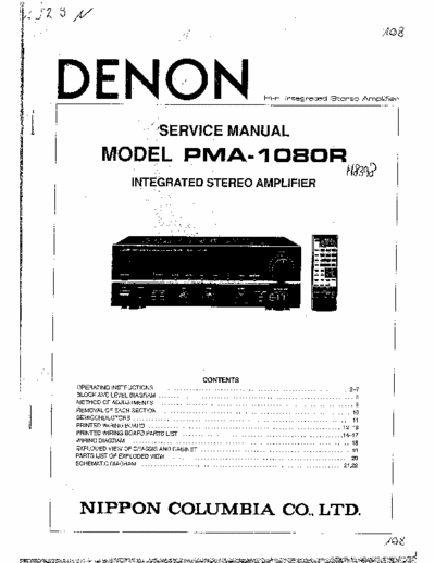 Denon PMA1080R integrated amplifier